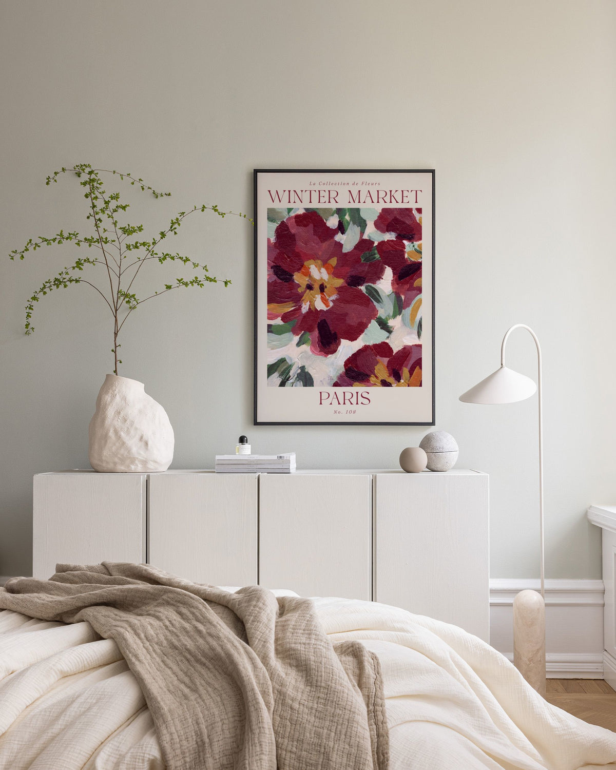 Winter Market Canvas print