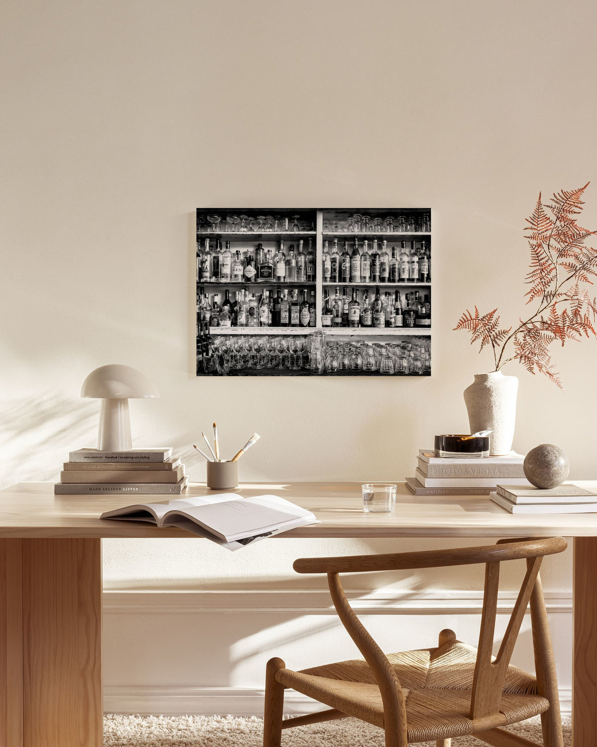 In the Bar Canvas print