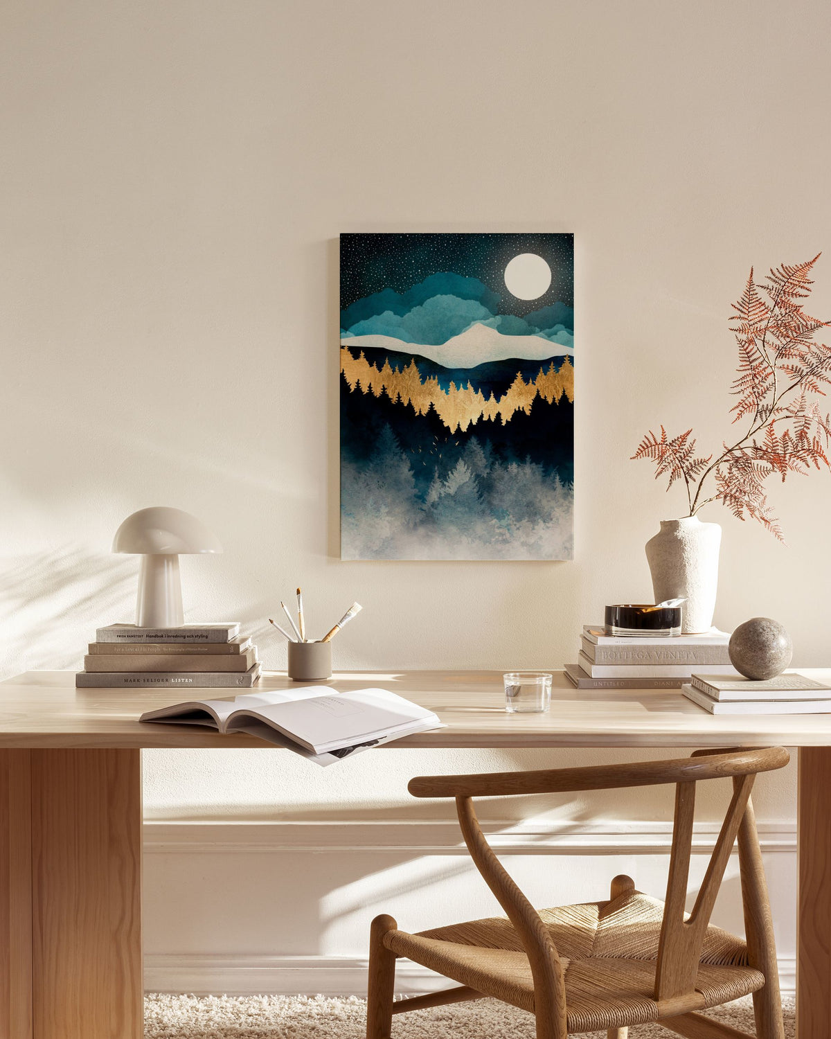 SpaceFrog Designs - Indigo Night Canvas print