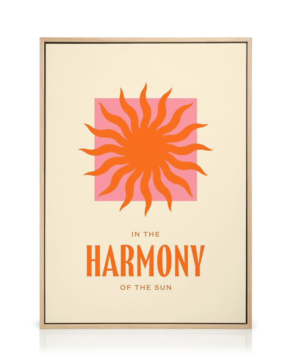 Harmony of the Sun Canvas print