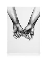 Watercolor Hands No3 Canvas print