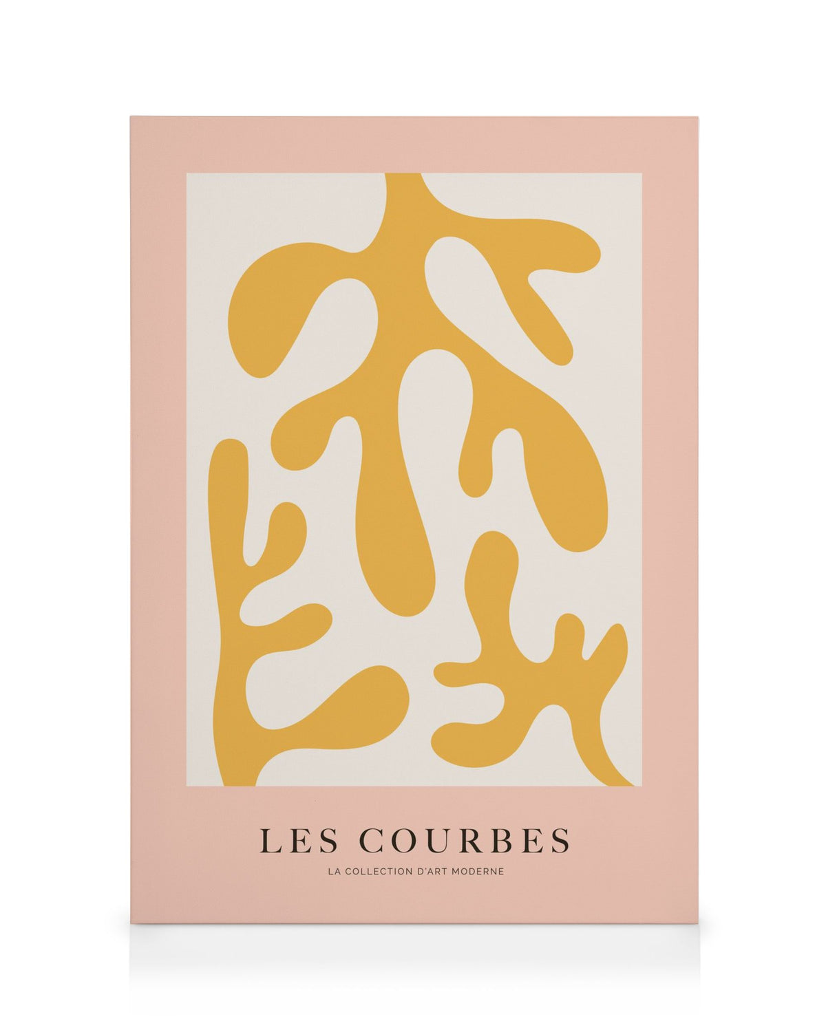 Les Courbes Jaune Canvas print