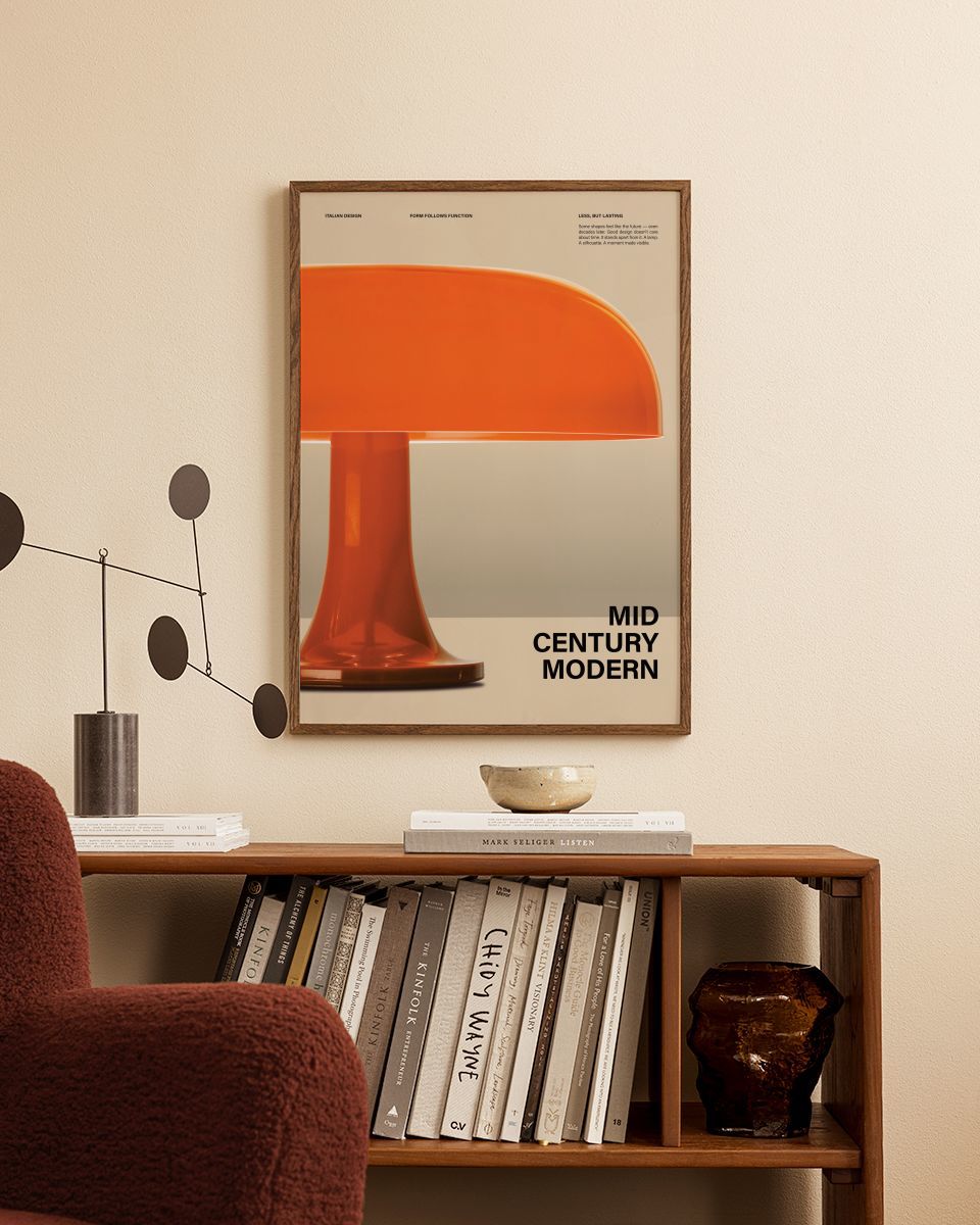 Mid-Century Mushroom Print