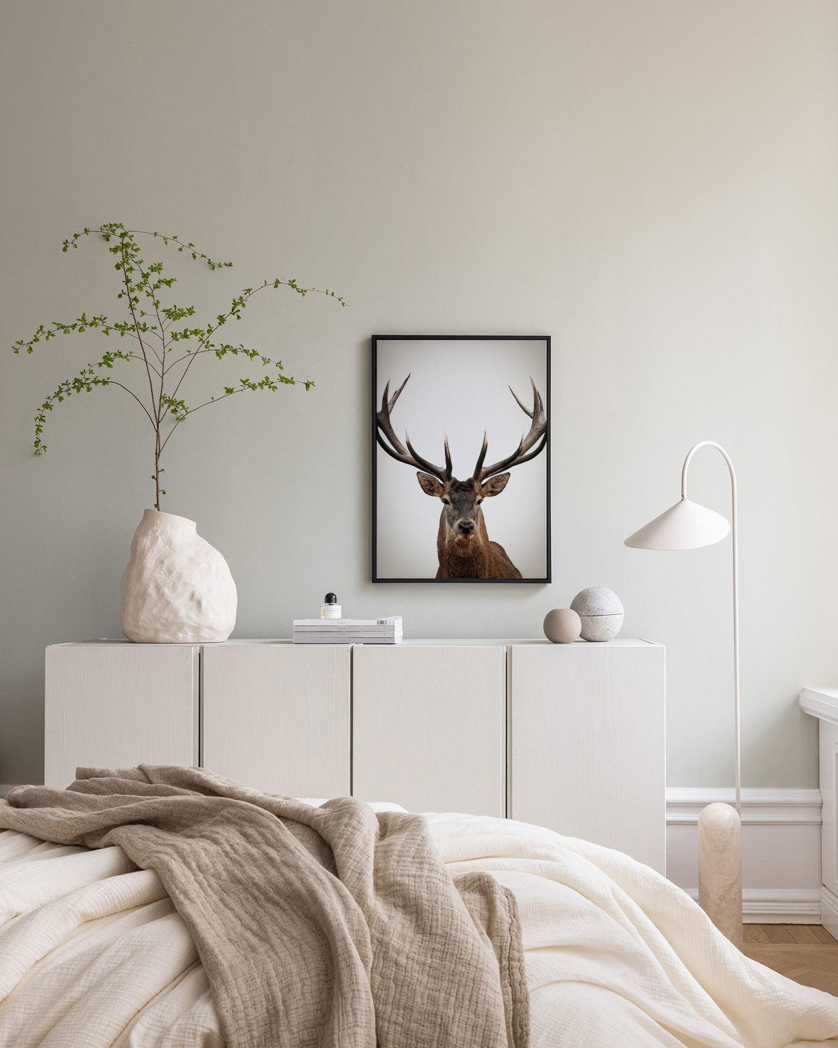 Winter Deer Canvas print