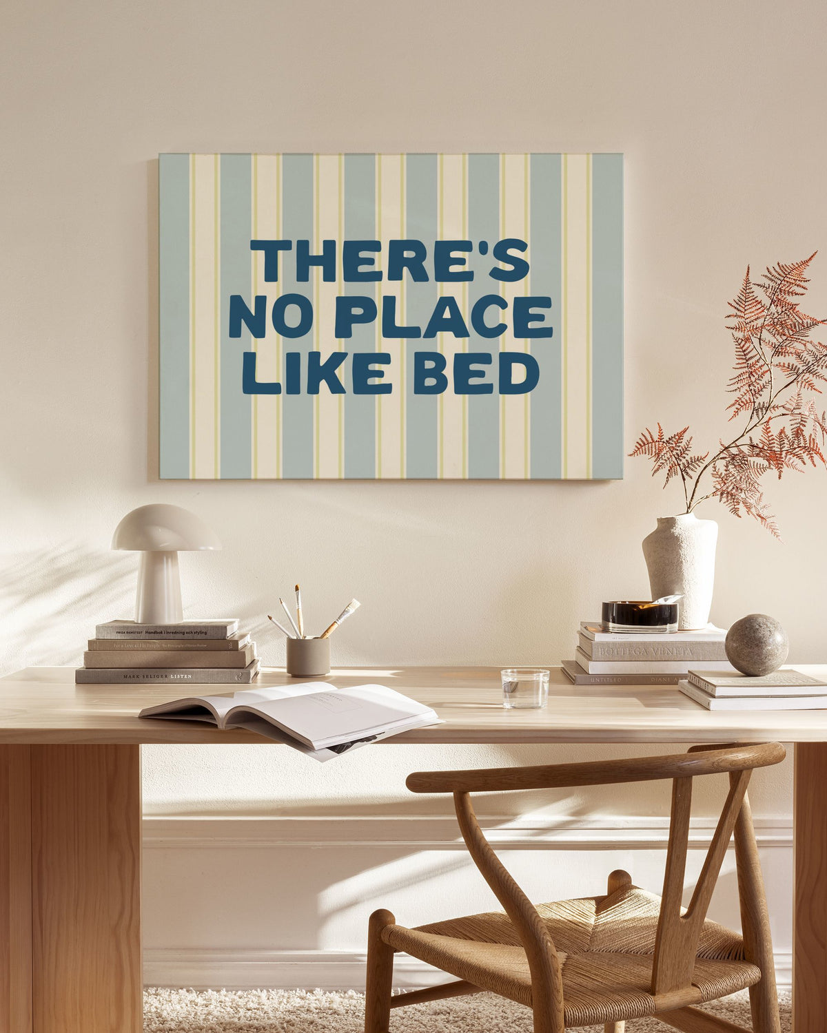 No Place Like Bed Canvas print