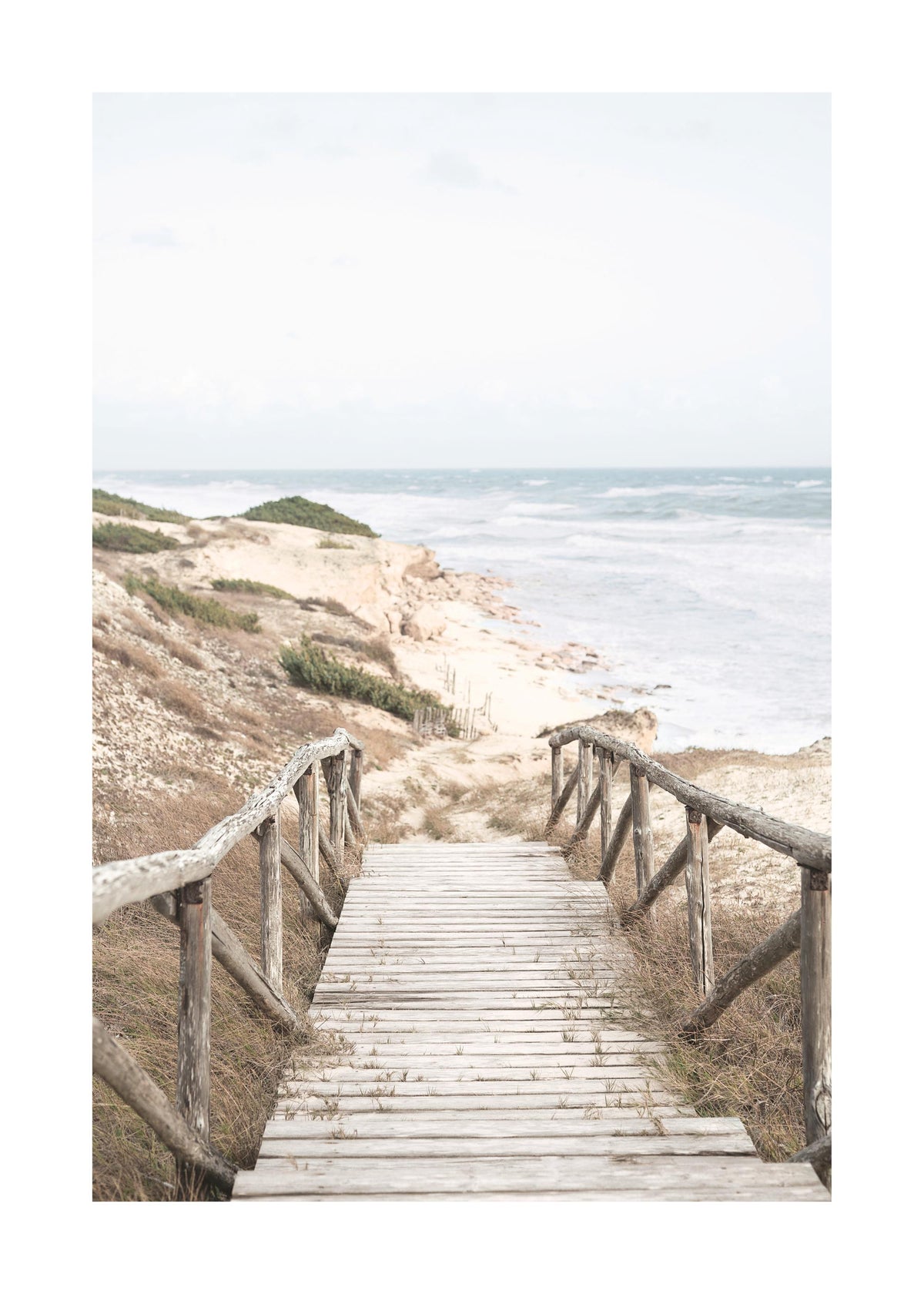 Hamptons Beach Boardwalk Print
