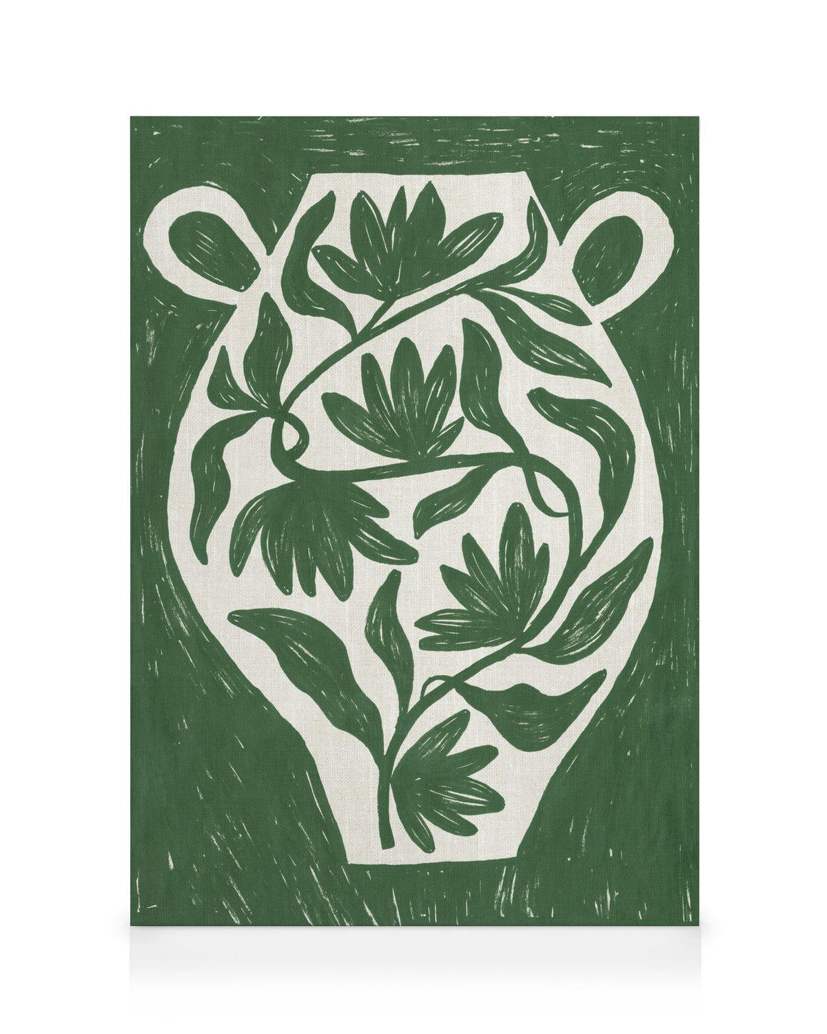 Green Botanical Vase Canvas print