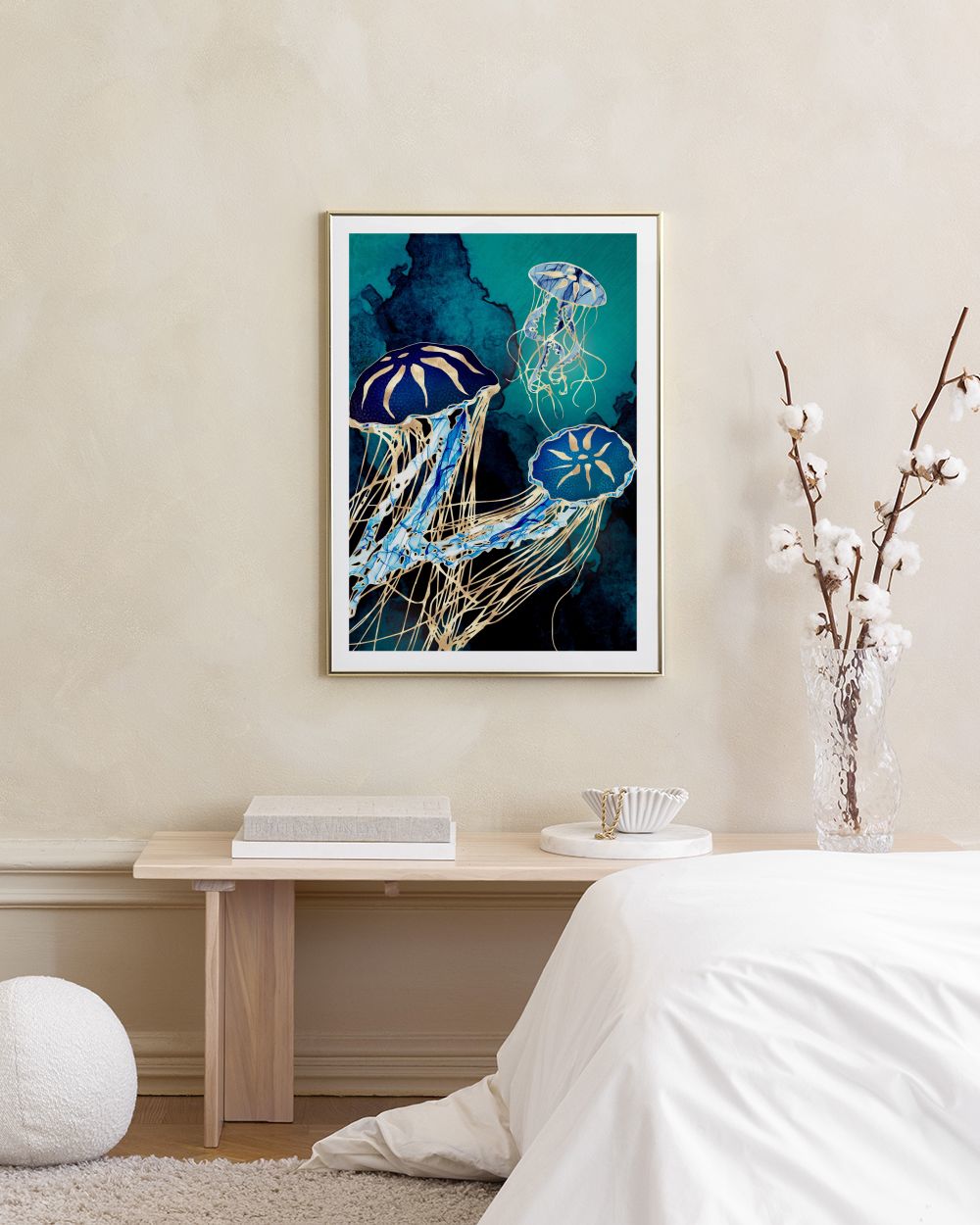 SpaceFrog Designs - Metallic Jellyfish III Print