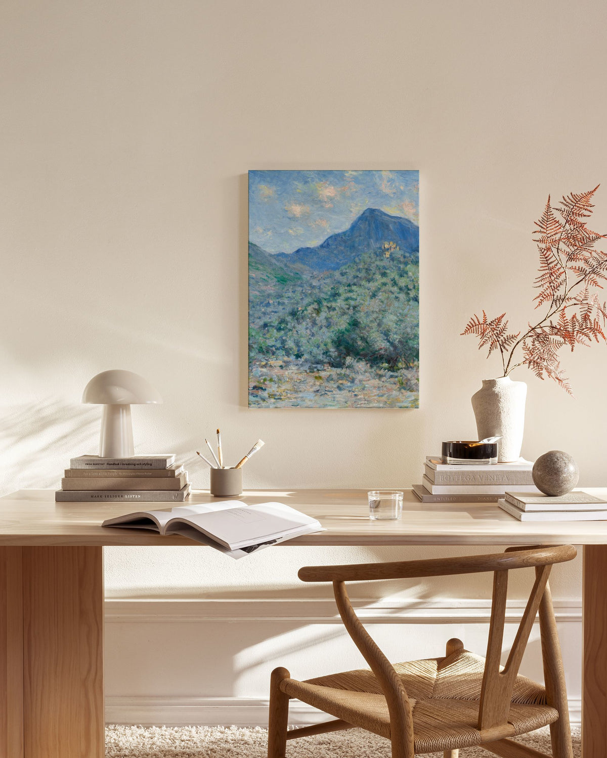 Monet - Valle Buona, Near Bordighera Canvas print