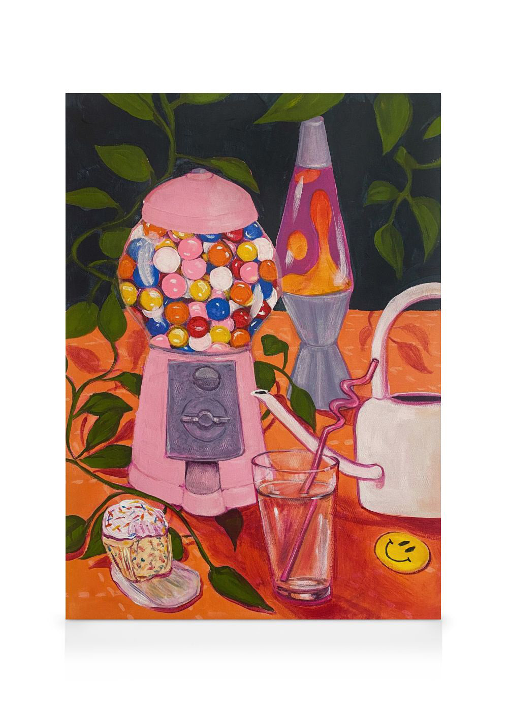 Lindsey Cherek - Still Life with Gumball Machine Canvas print