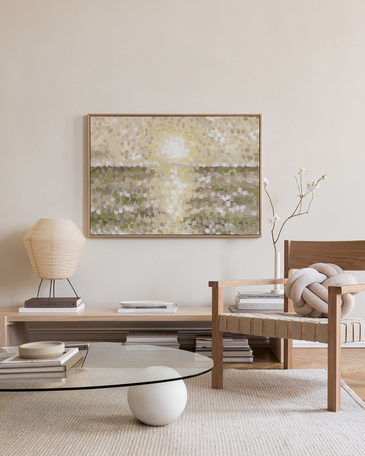 Pointillist Horizon Canvas print
