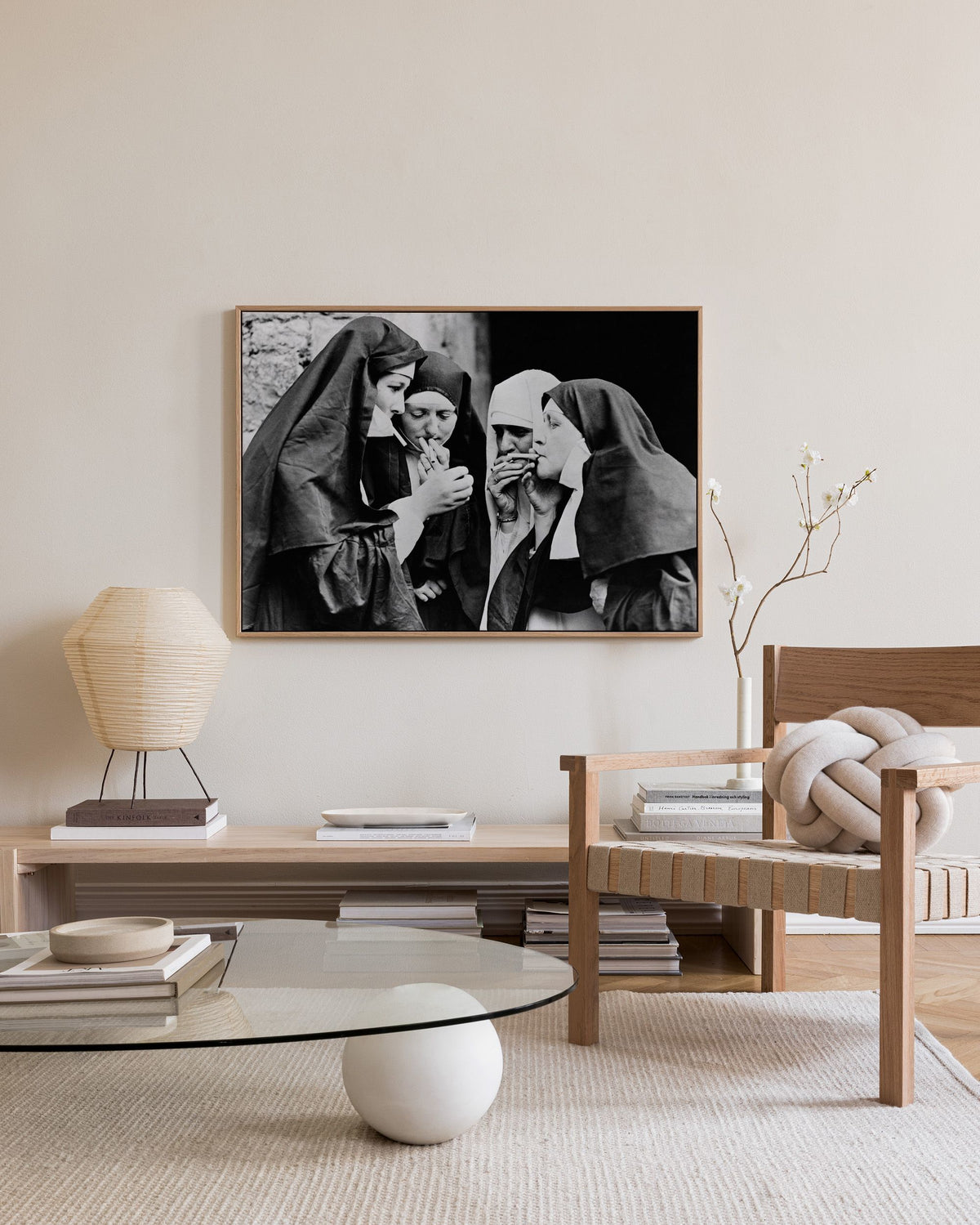 Nuns Smoking Canvas print