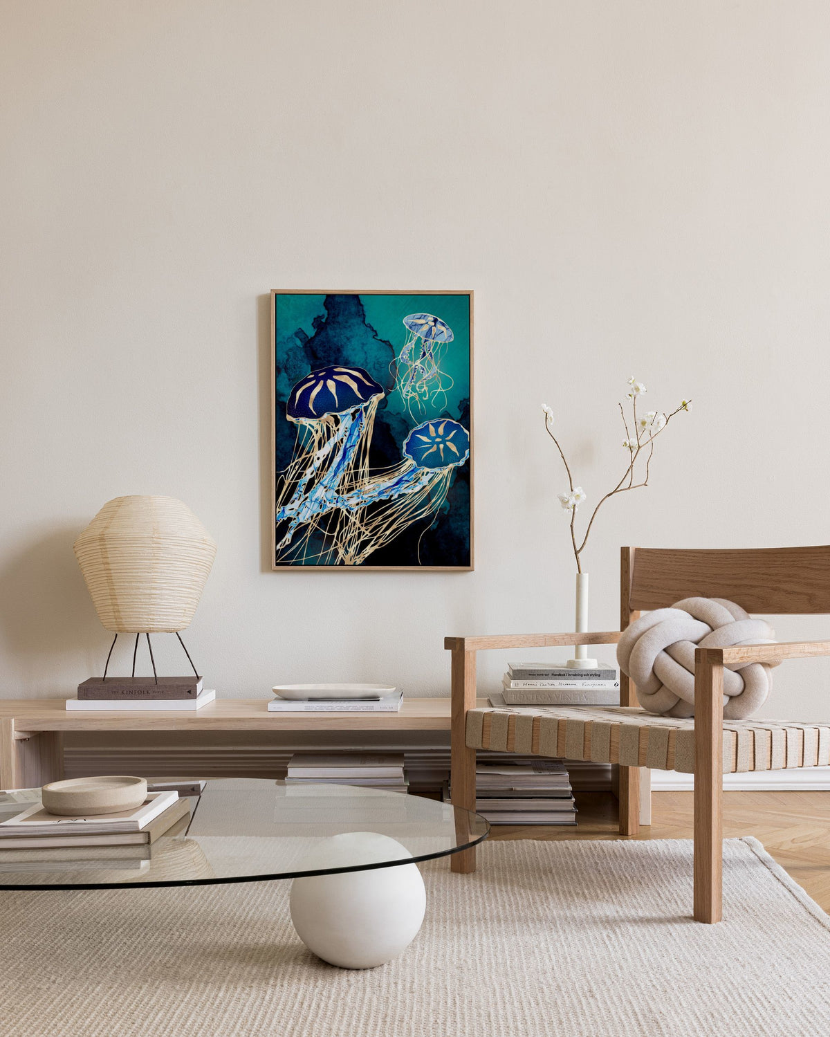 SpaceFrog Designs - Metallic Jellyfish III Canvas print