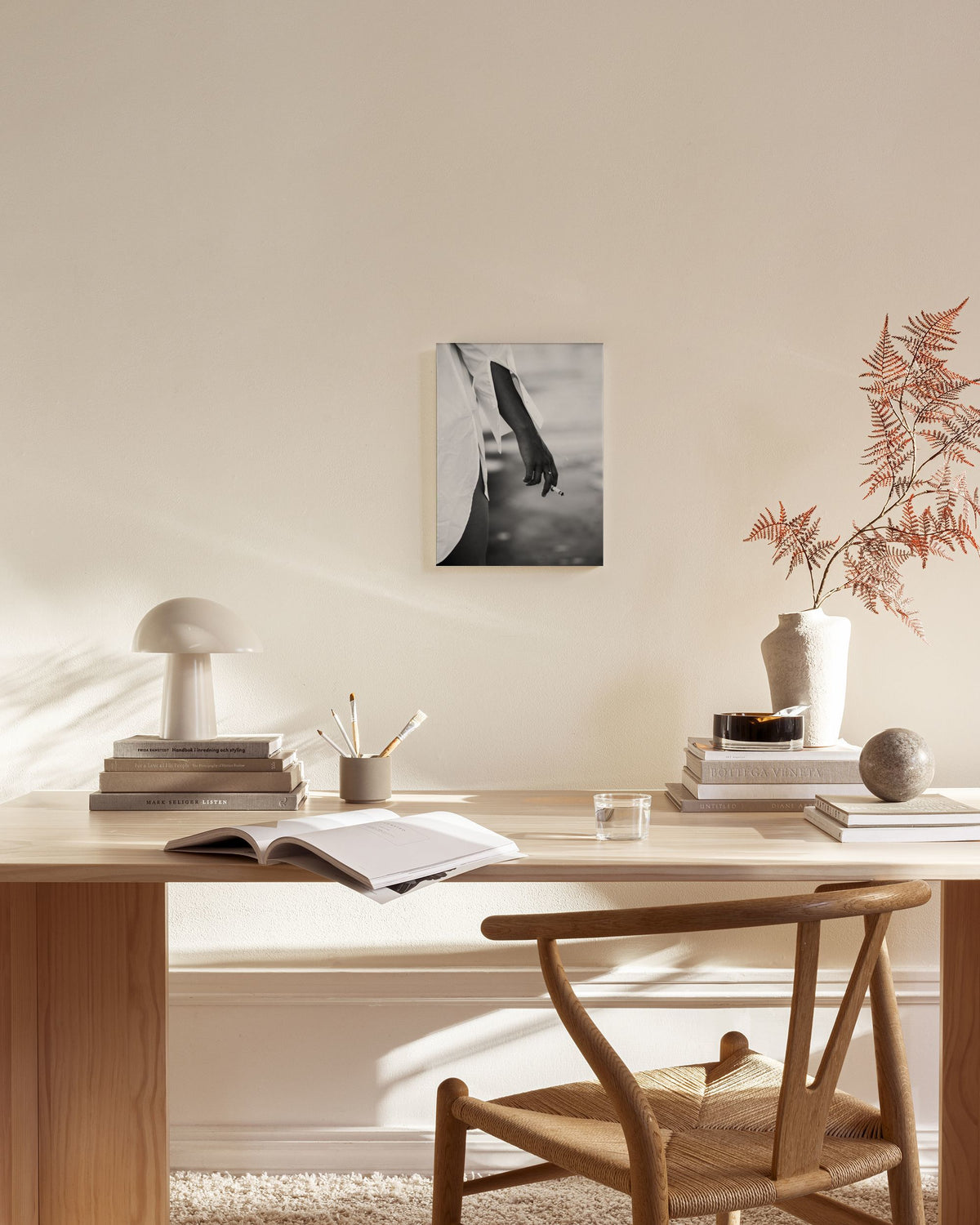 Girl in White Shirt Canvas print