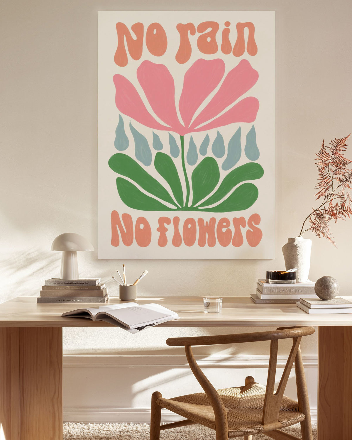 No Rain. No Flowers Canvas print