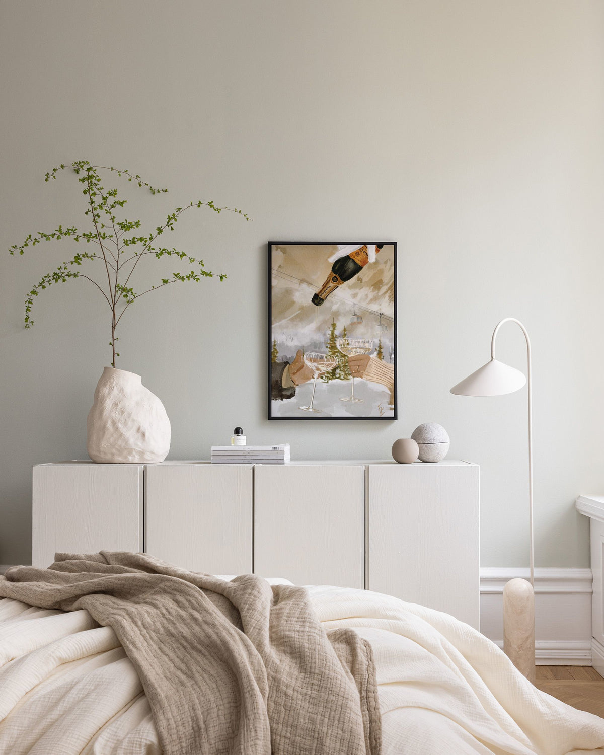 Ekaterina Zagorska - Winter Champagne Canvas print