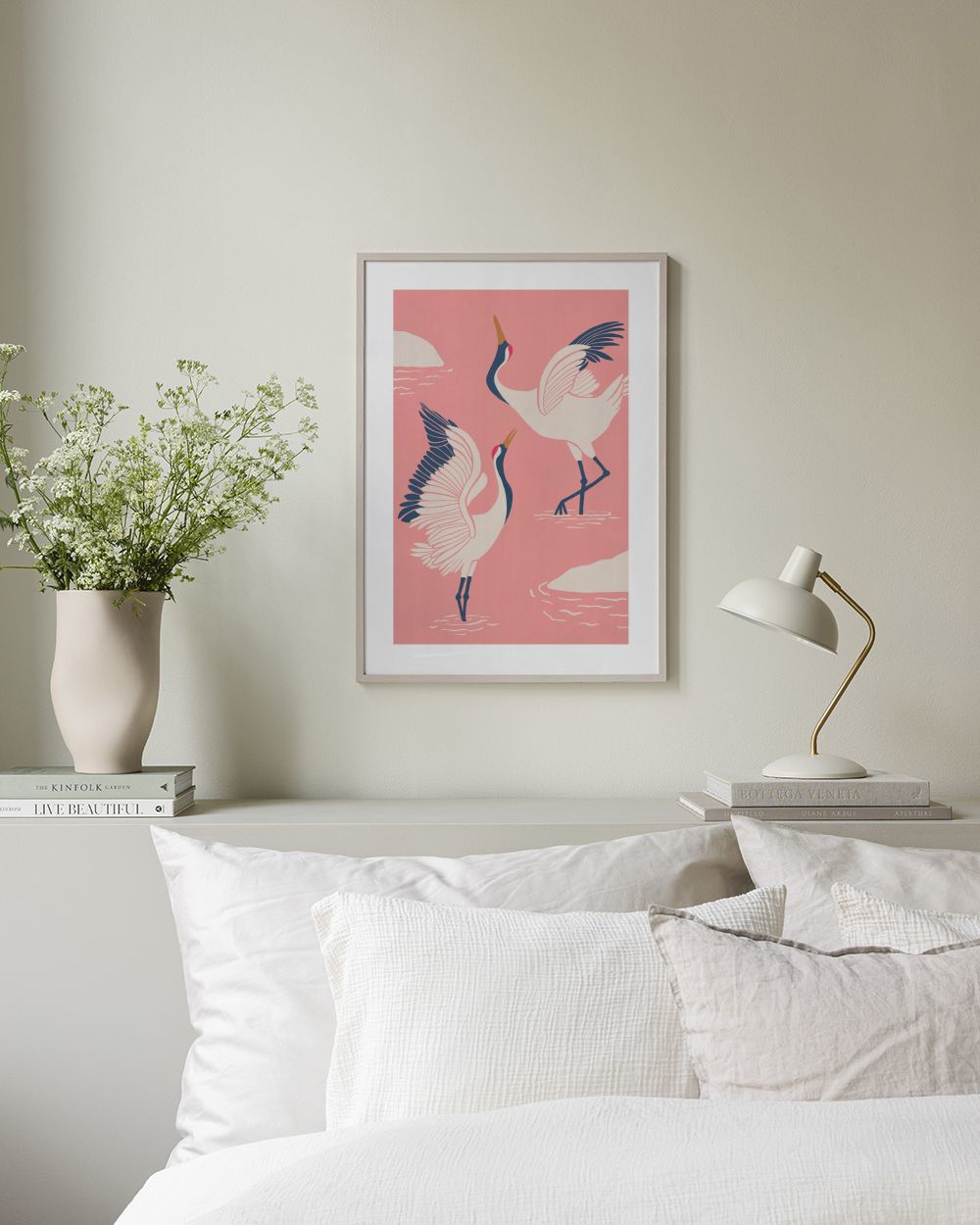 Dancing Cranes Print