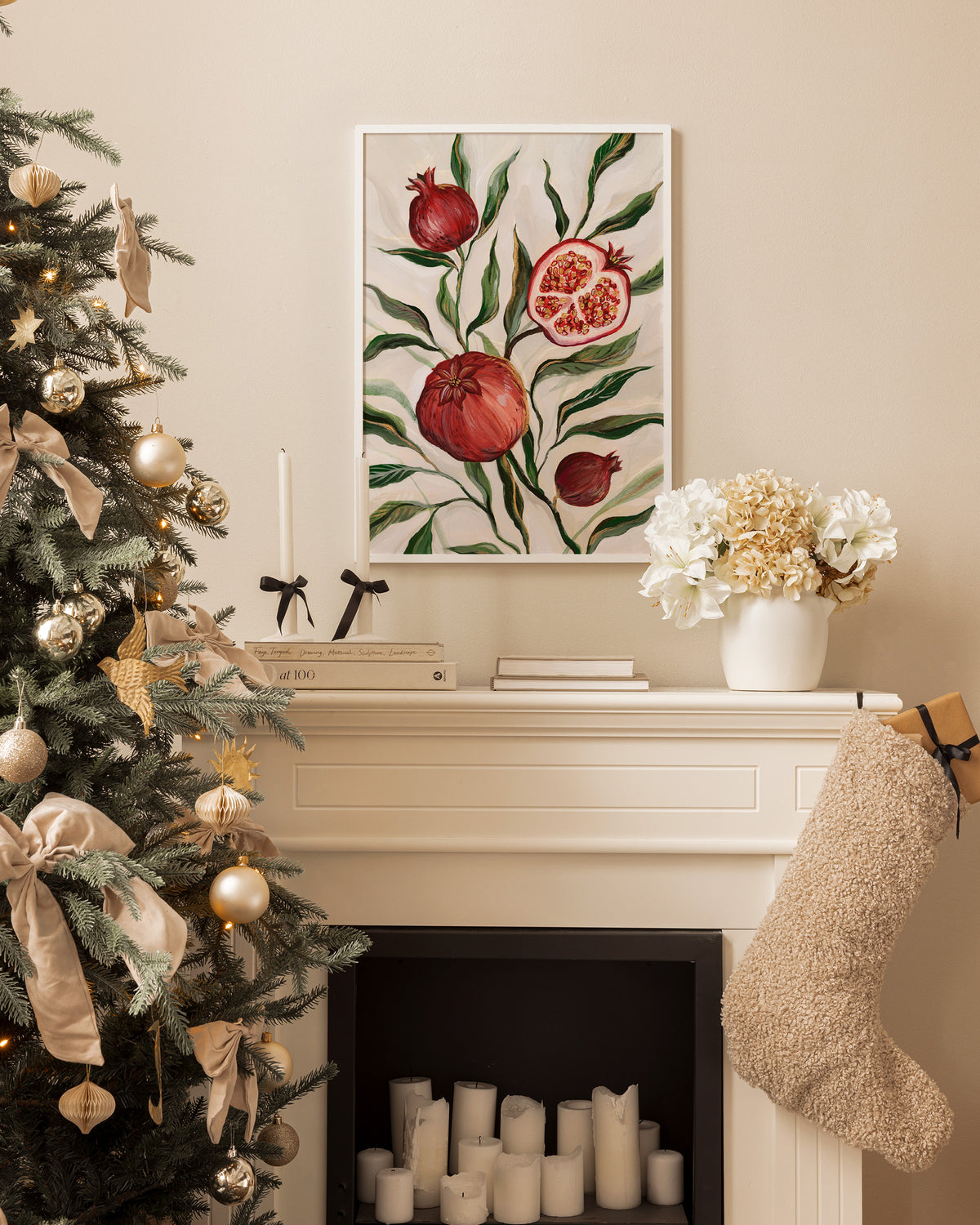 Gilded Pomegranate Print