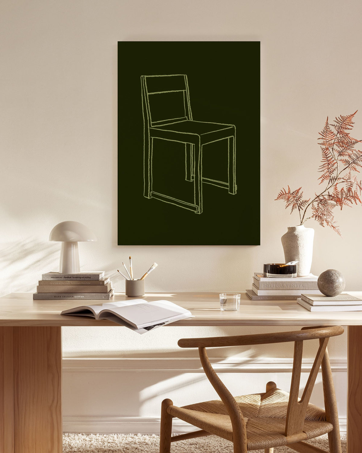Chair Illustration Canvas print