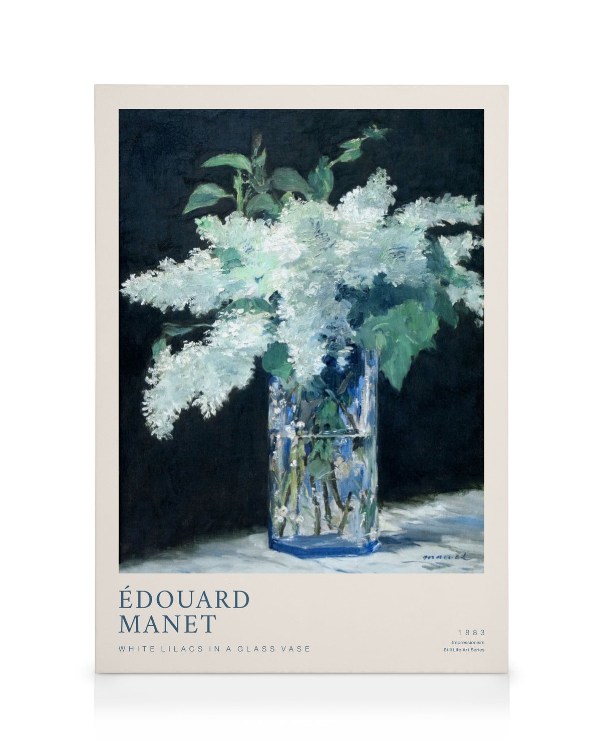 Édouard Manet - White Lilacs in a Glass Vase Canvas print