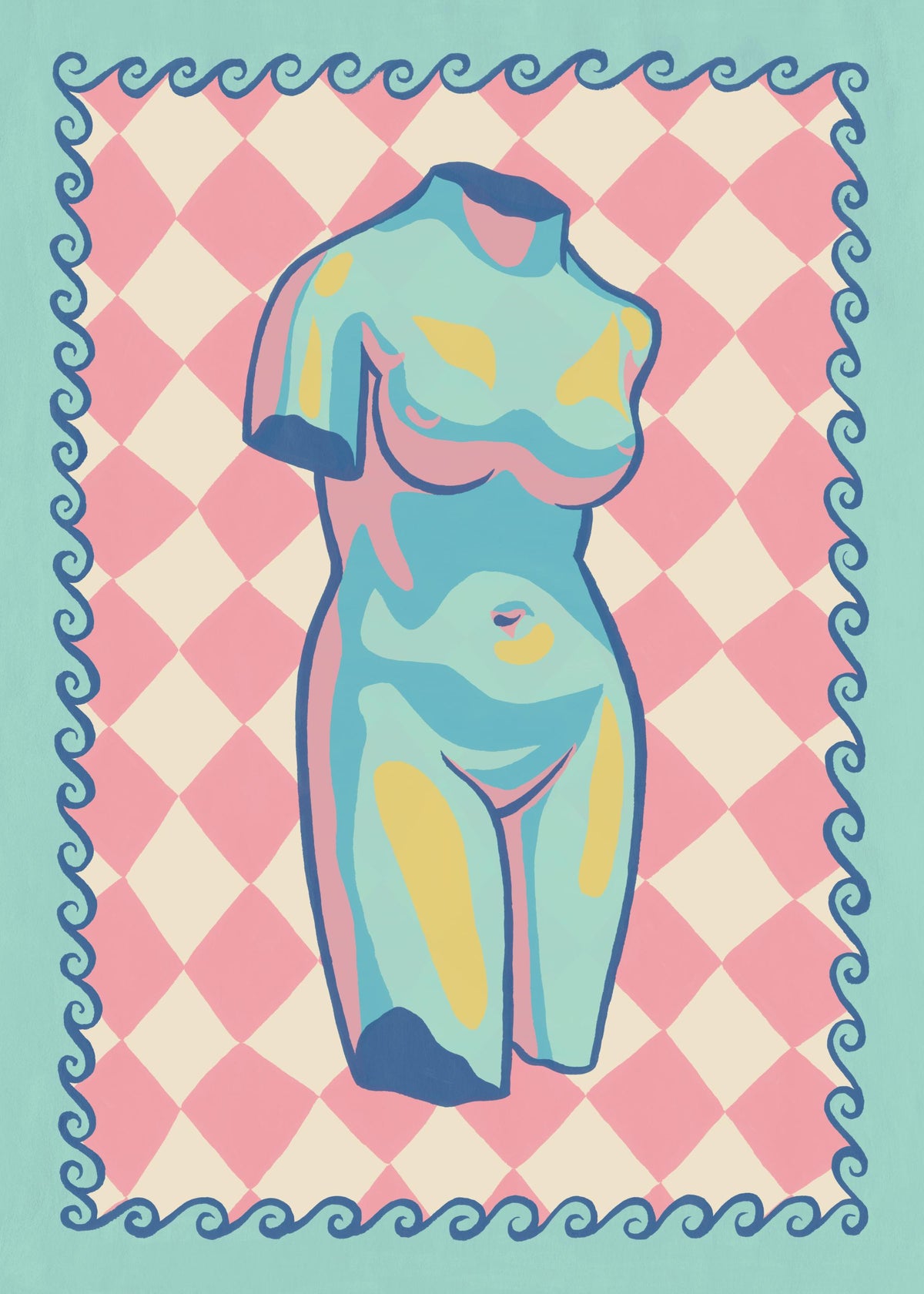 Colorful Torso Print