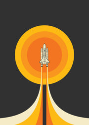 Jazzberry Blue - Space Shuttle No2 Print