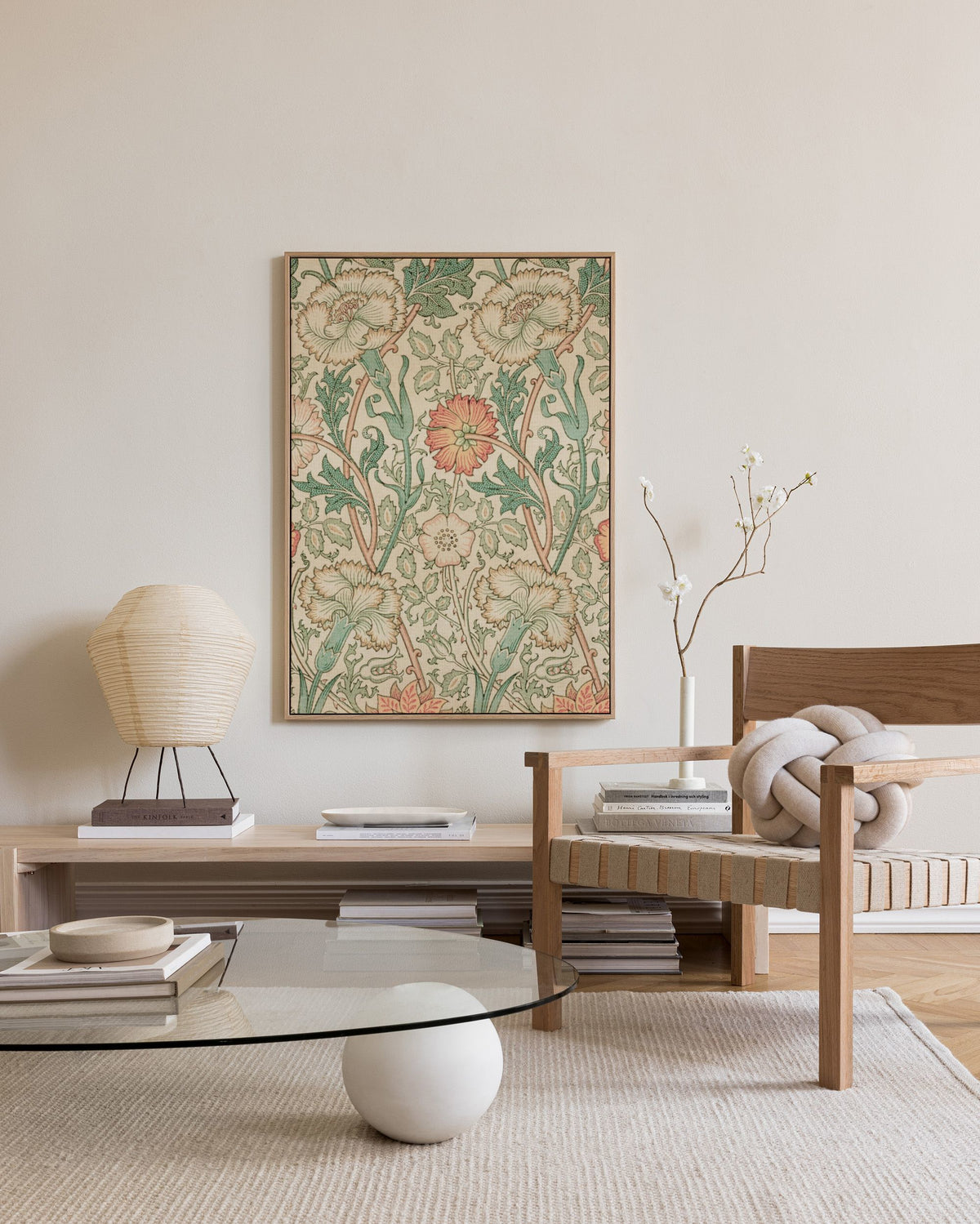 William Morris - Pink and Rose Canvas print