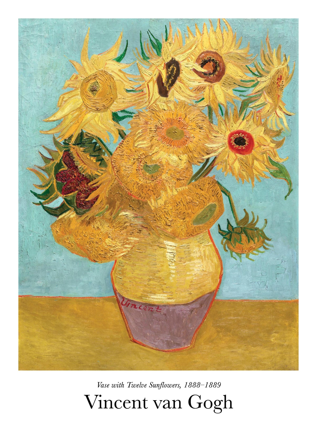 Van Gogh - Vase with Twelve Sunflowers Print