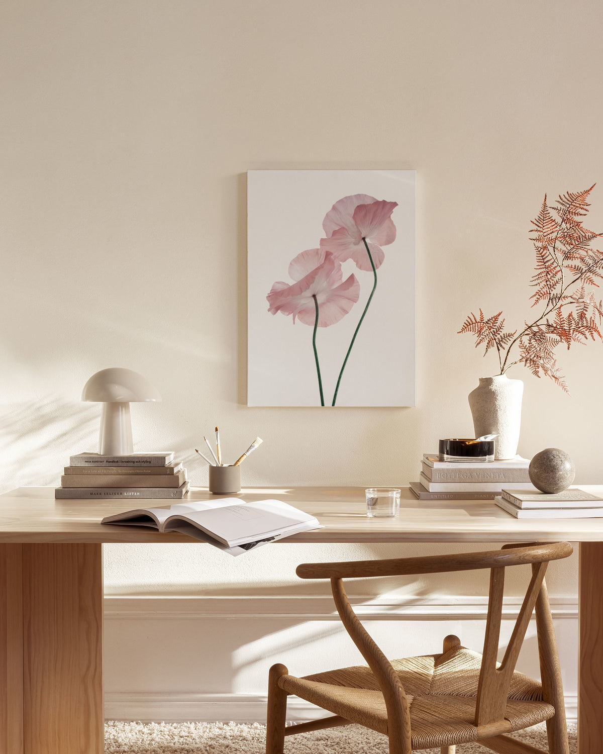 Pink Poppies Canvas print