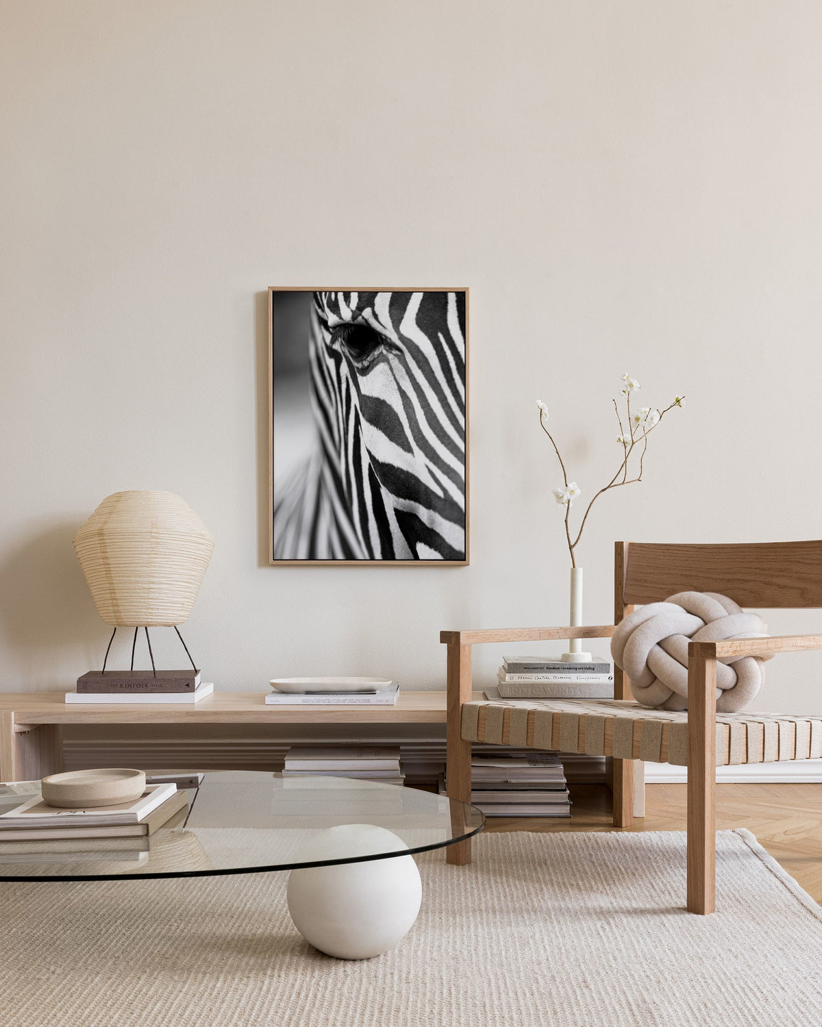 Zebra Close Up Canvas print