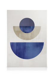 Blue Geometric Canvas print