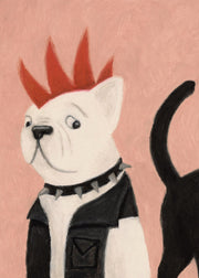 Frenchie Punk Print