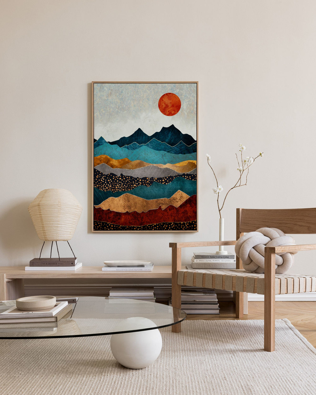 SpaceFrog Designs - Amber Dusk Canvas print