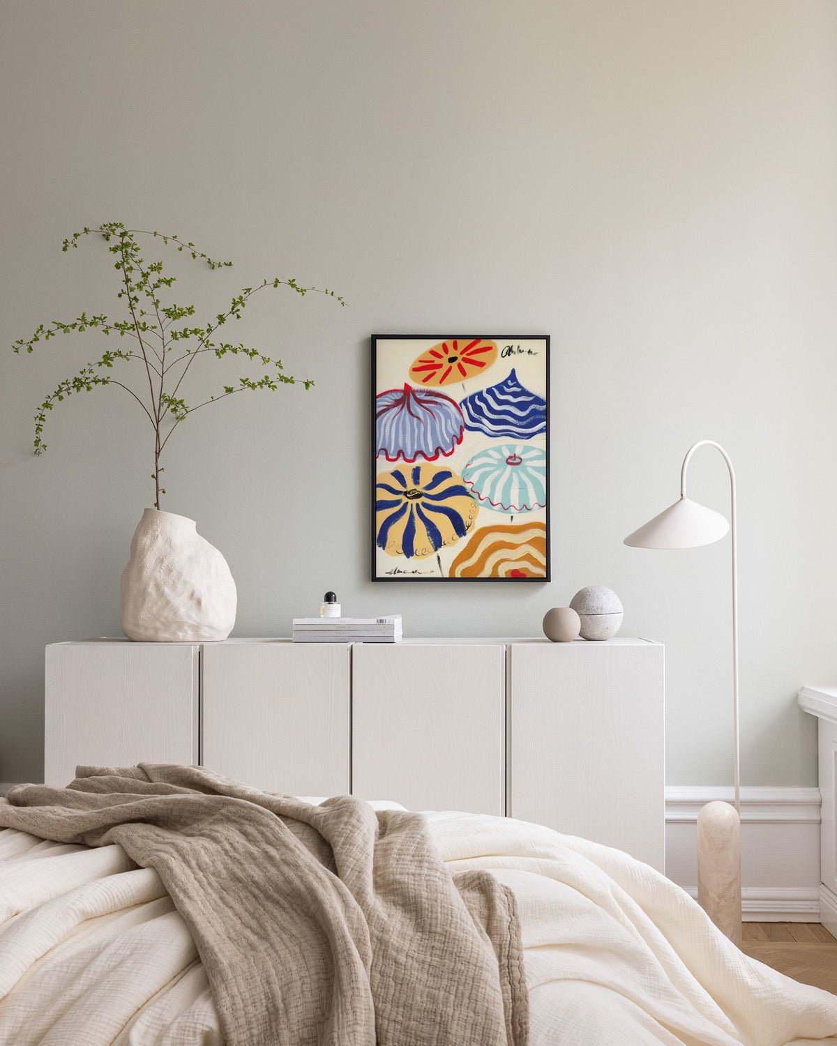 Riviera Parasols Canvas print