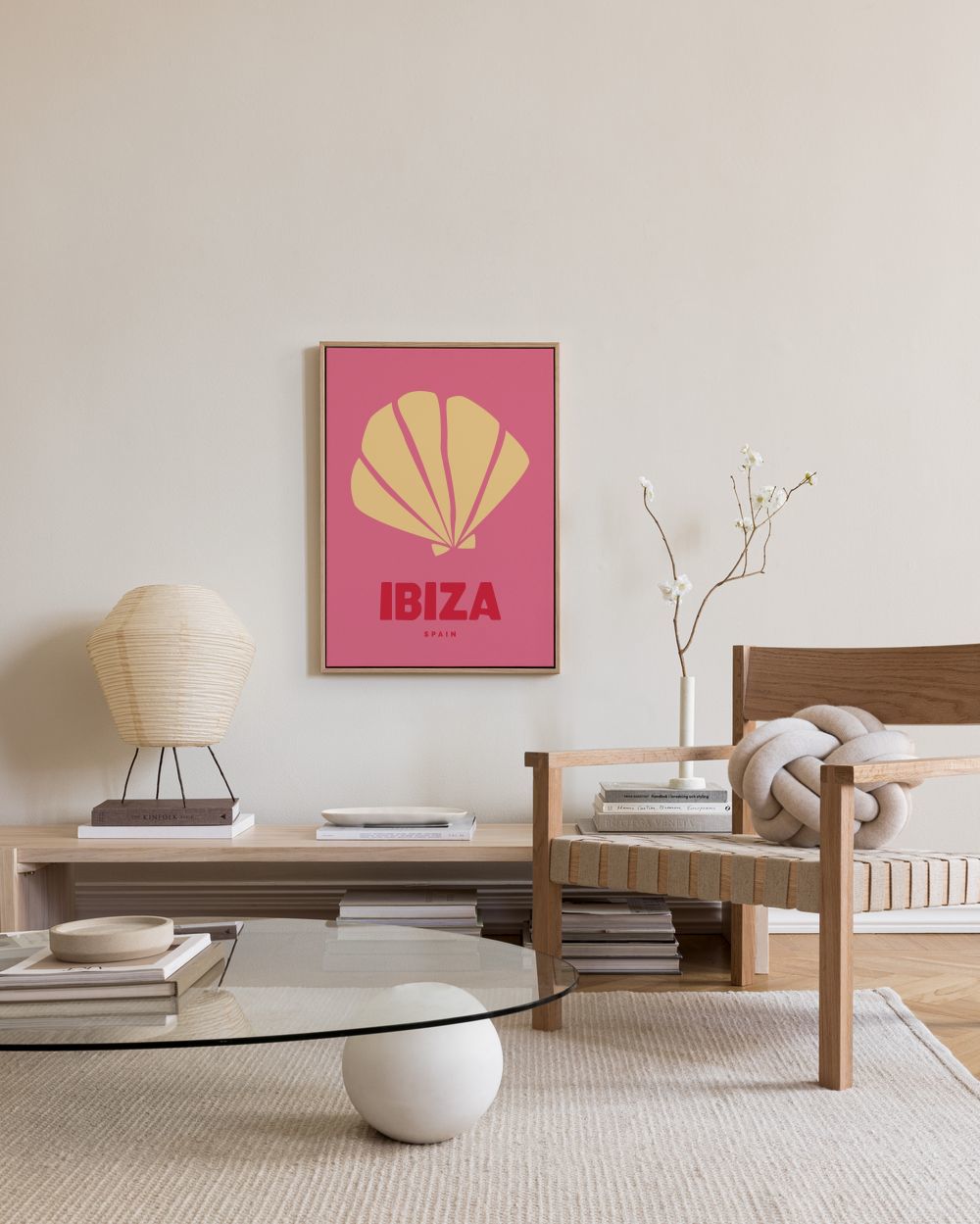 Graphic Ibiza Canvas print