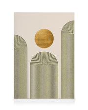 Green & Gold No2 Canvas print