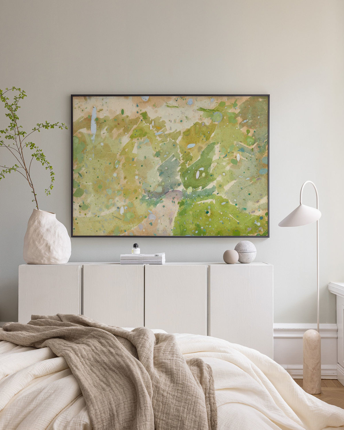 Edvard Weie - Color Study for Road through the Forest Canvas print