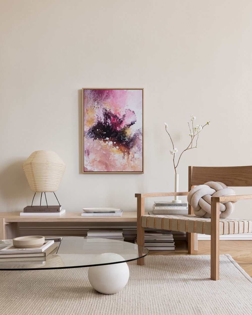 Sofia Larsson - Pink Galaxy Canvas print