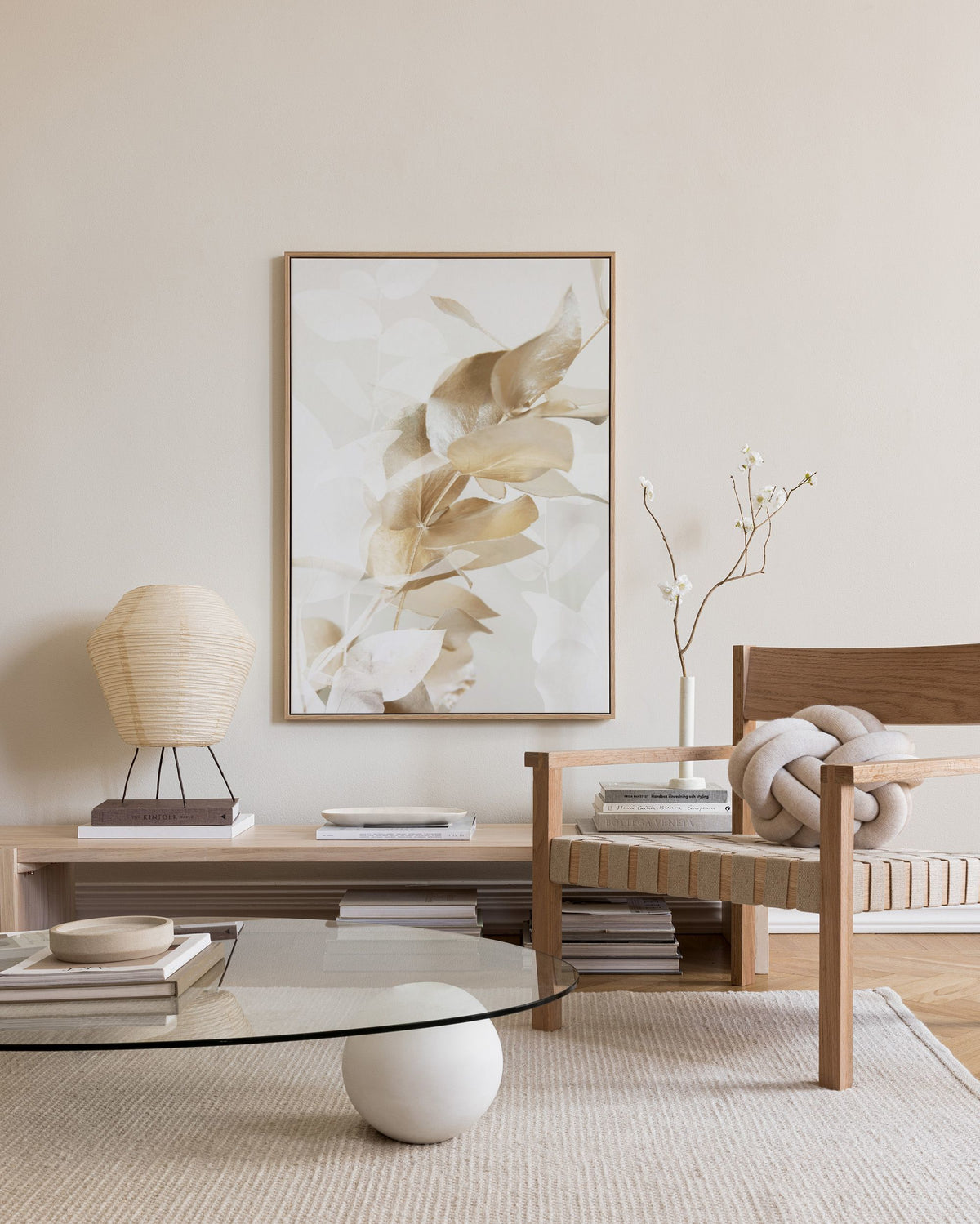 Golden Eucalyptus No1 Canvas print