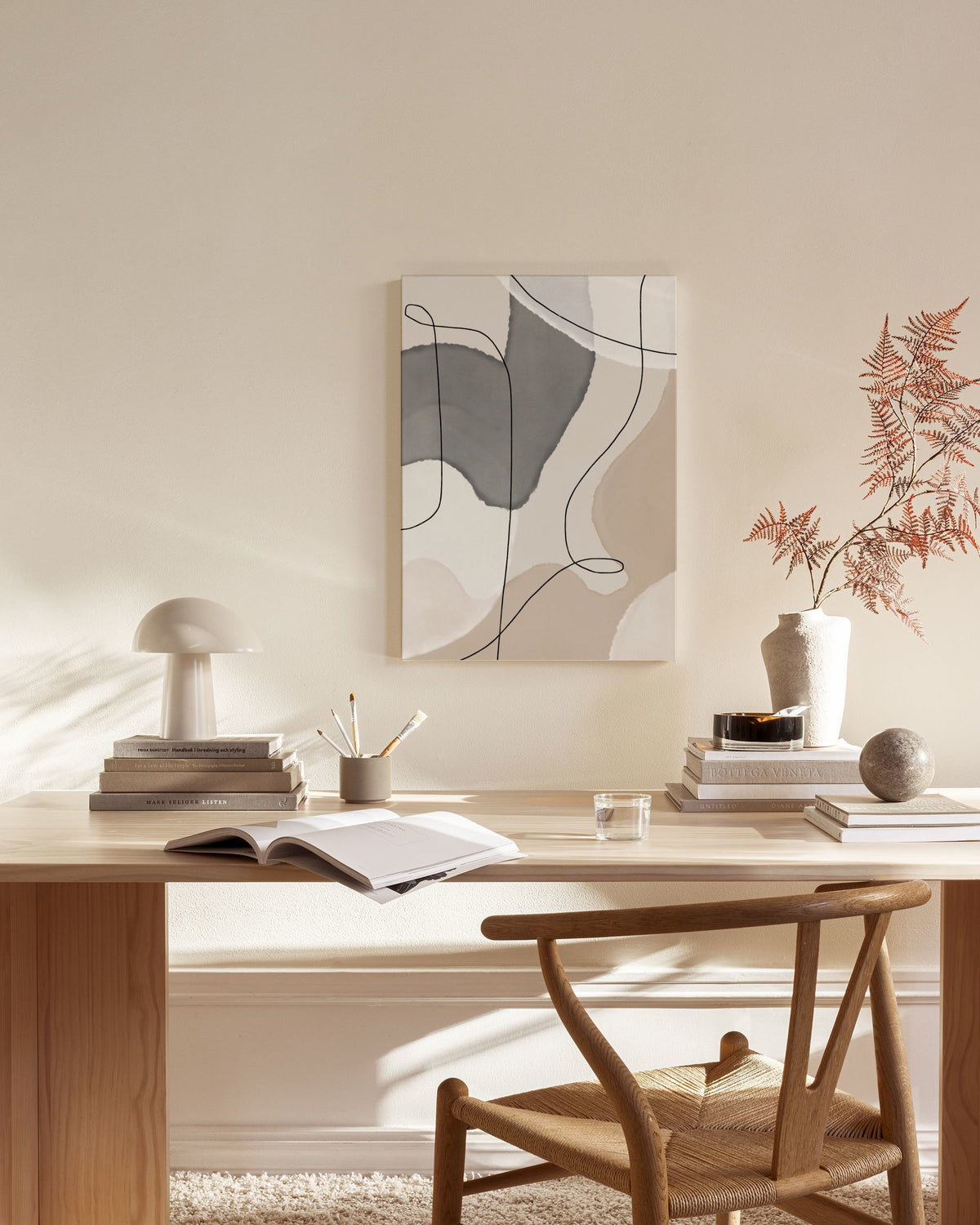 Shapes and Lines No2 Canvas print