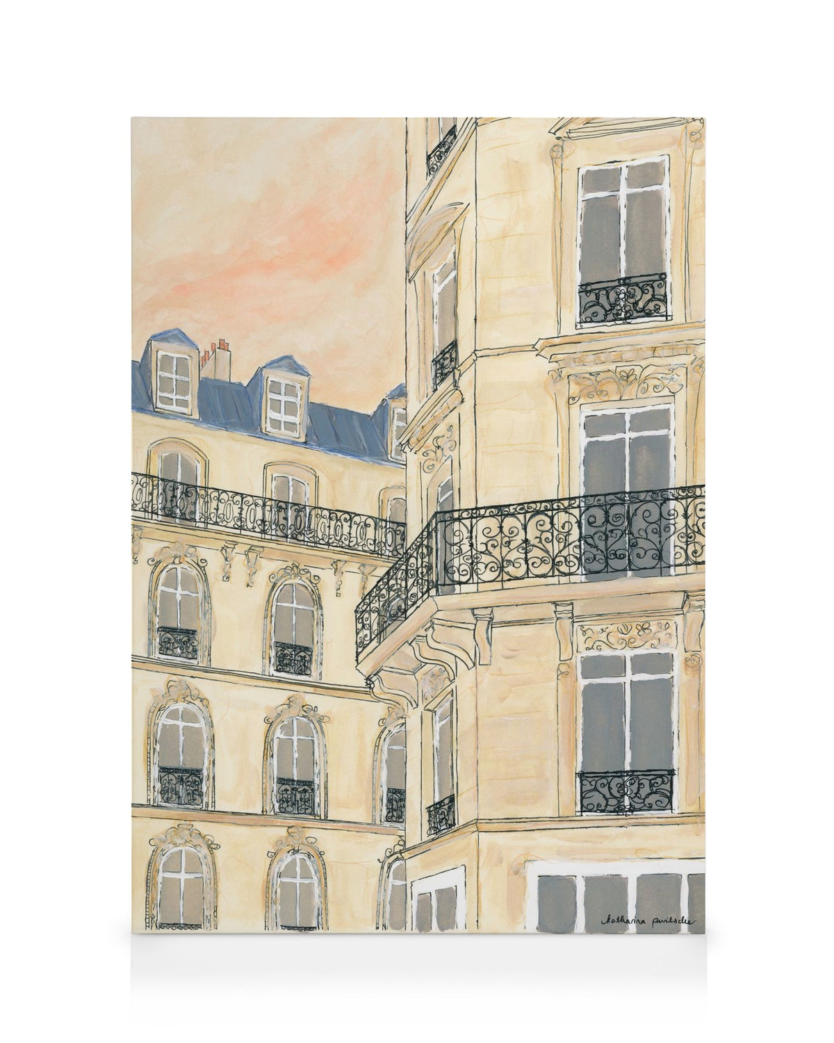 Katharina Puritscher - Golden Hour Building Canvas print