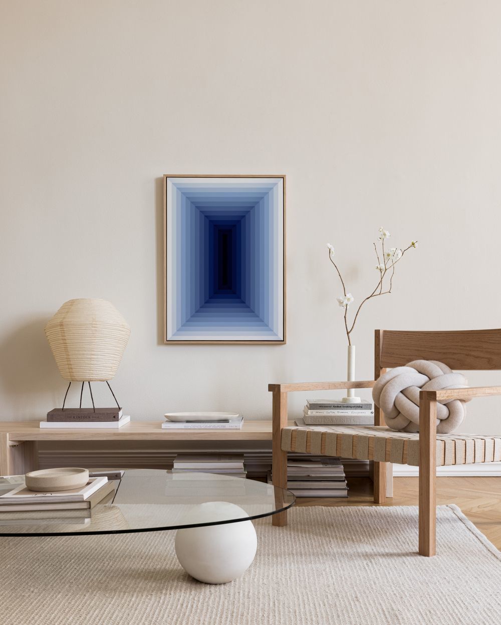Blue Levels Canvas print