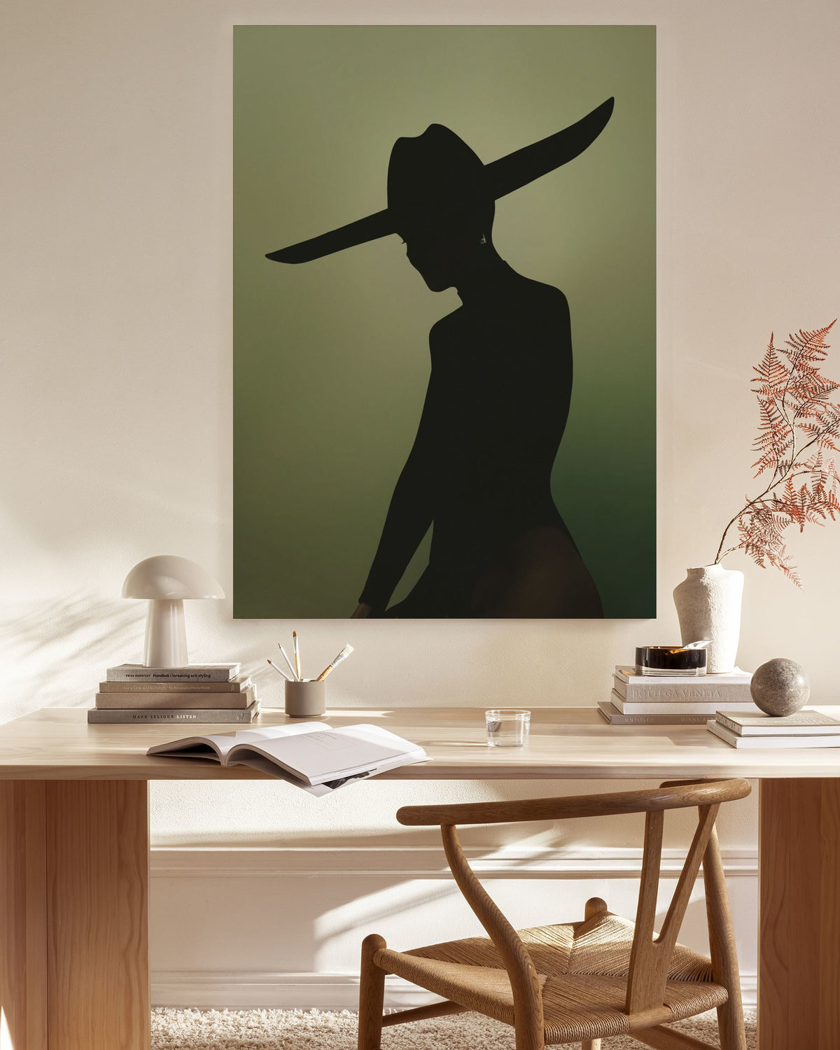Silhouette Sheriff Canvas print