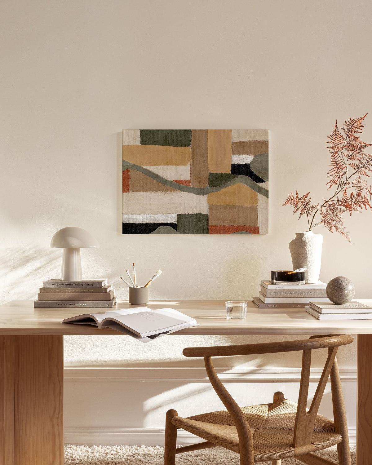 Painted Shapes No2 Canvas print