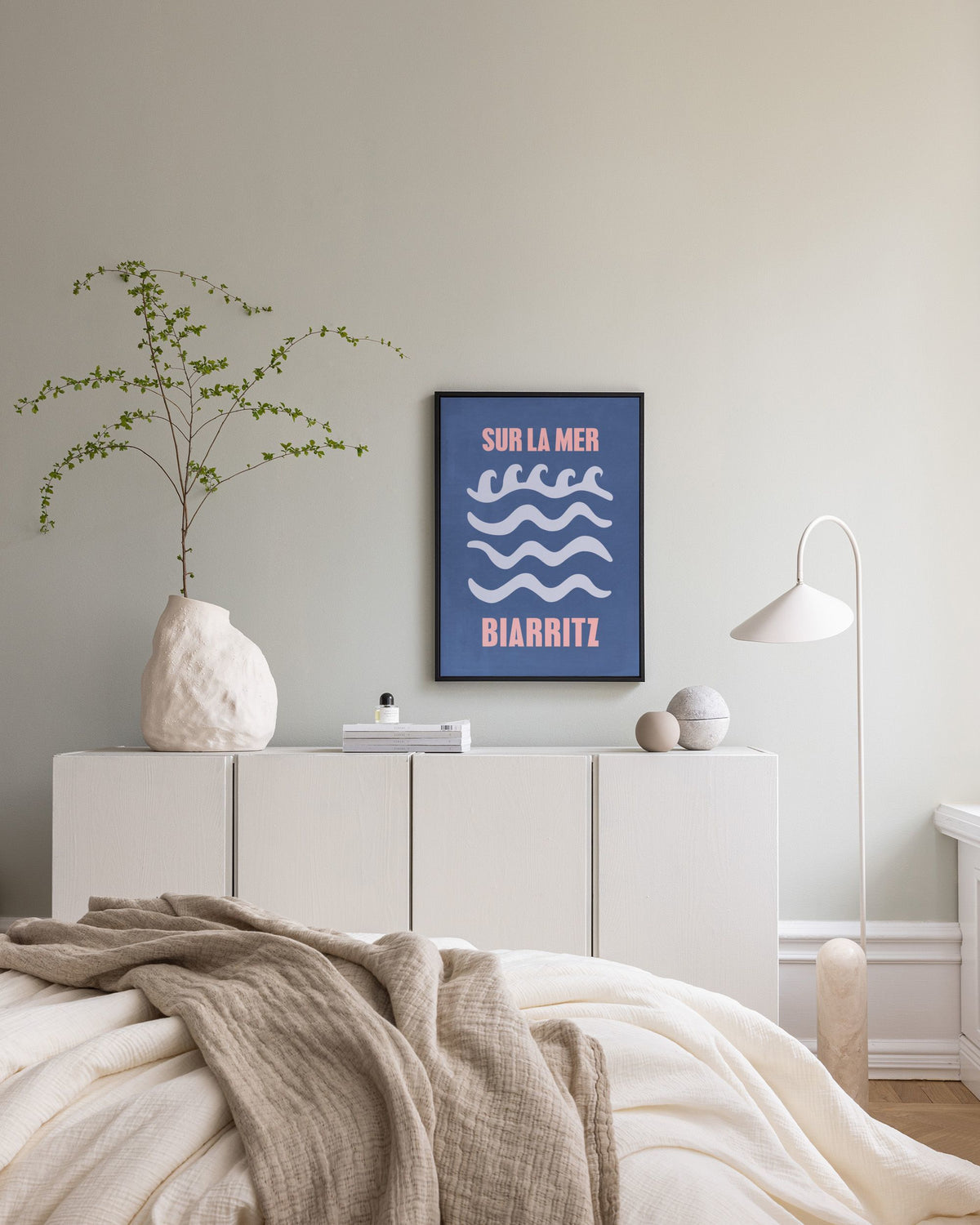 Graphic Biarritz Canvas print