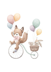 Biking Buddies Print