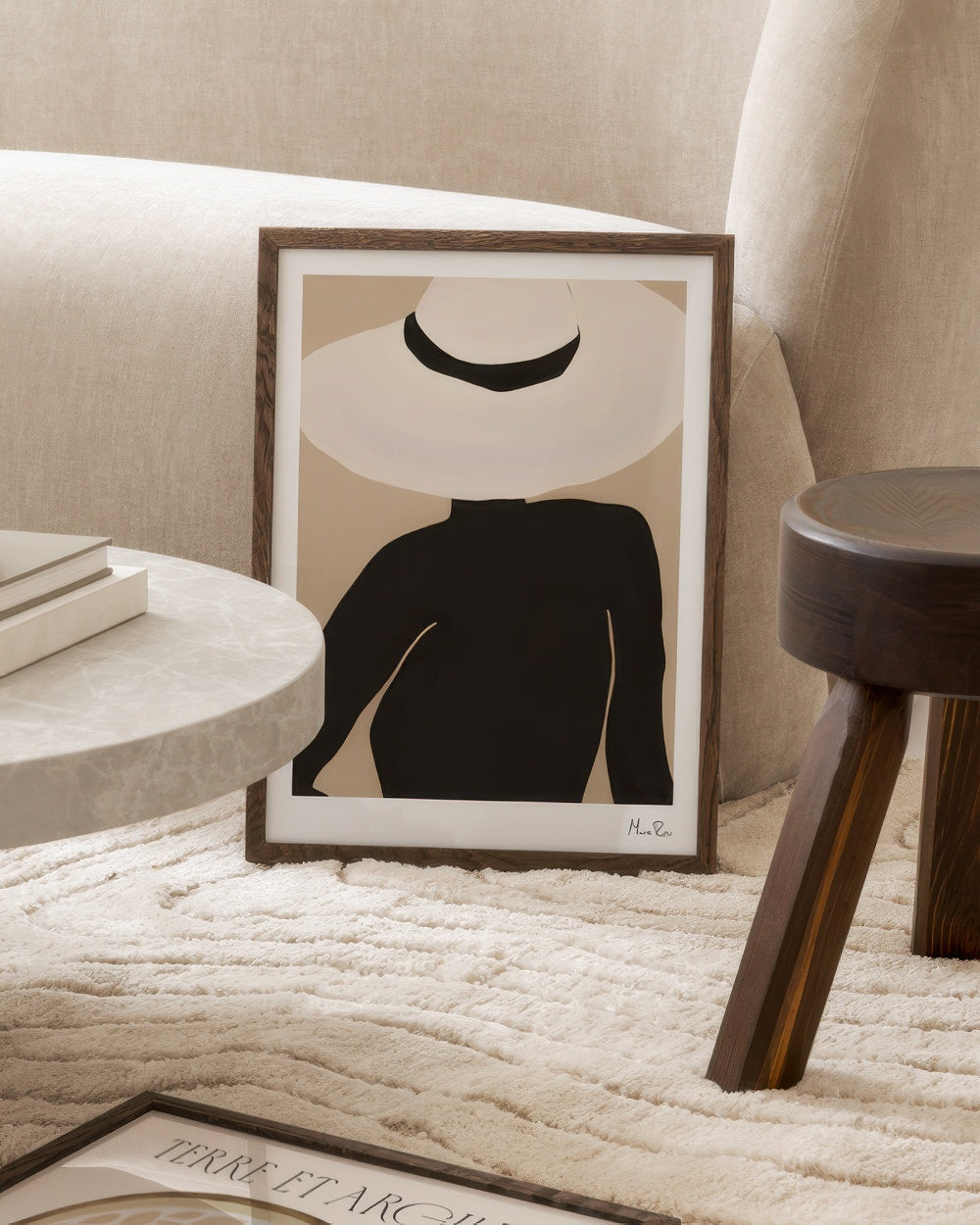 Maxime Rokus - Posing Hat Print