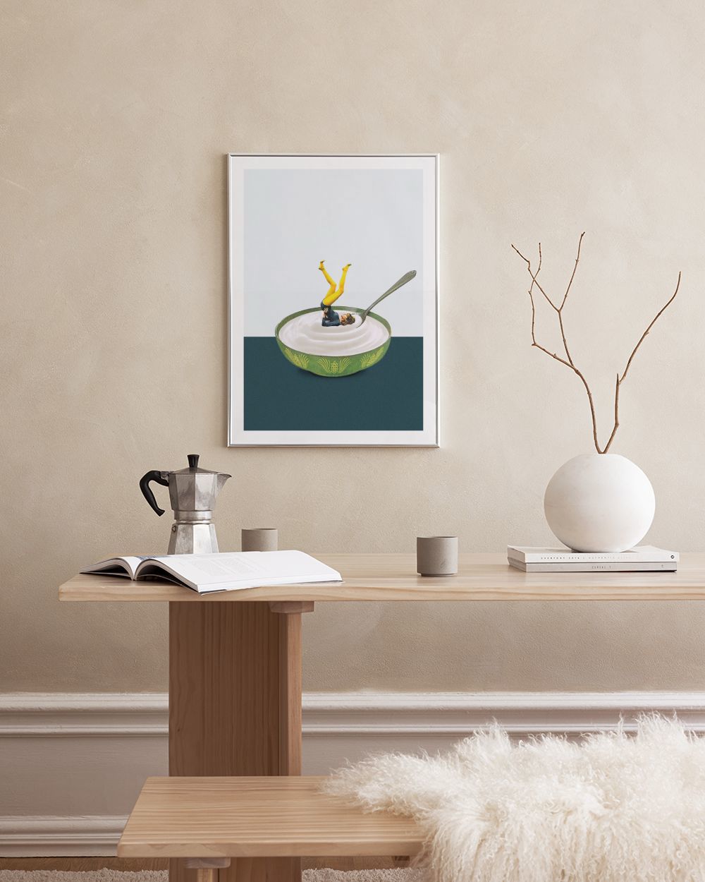 Maarten Leon - Yoga in My Yoghurt Print
