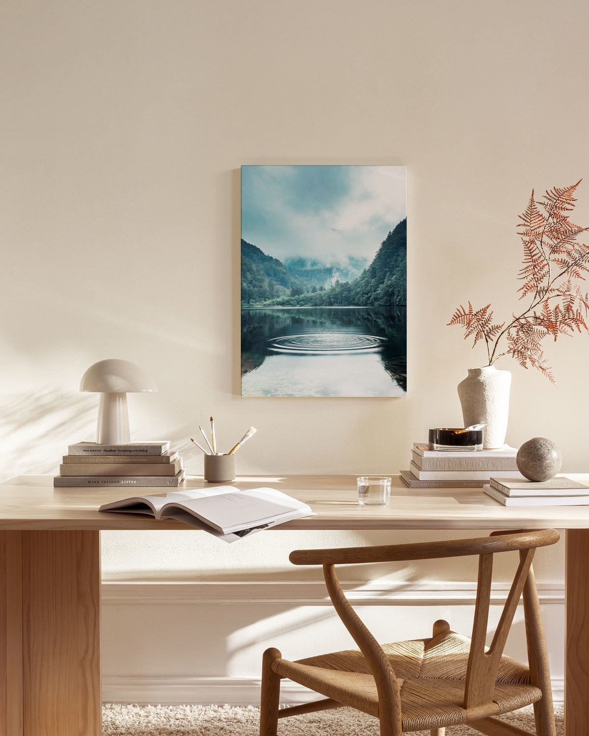 Rings on the Water Canvas print