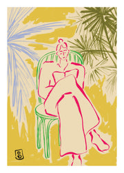 Sandra Poliakov - Reading Among Palm Trees Print